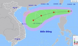 Biển Đông sắp đón áp thấp nhiệt đới