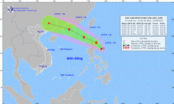 Bão Ma-on di chuyển nhanh và mạnh khi vào Biển Đông