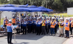 Hình ảnh chạy thử nghiệm đoàn tàu đầu tiên tại dự án metro số 1 TPHCM